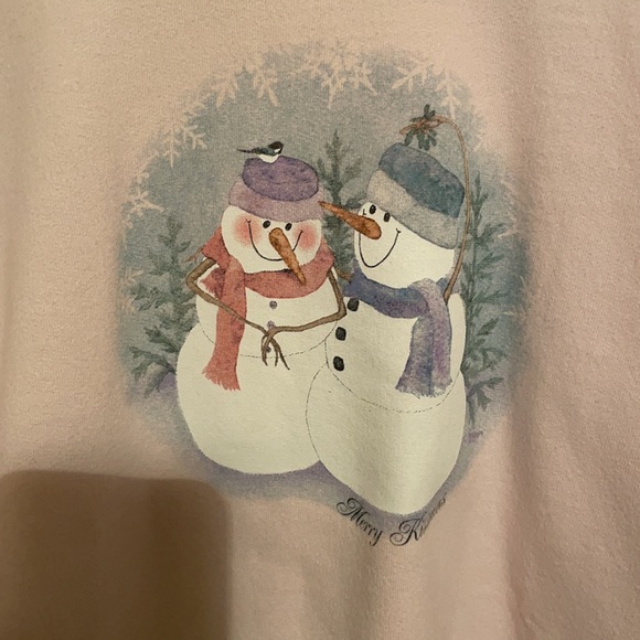 Vintage Snowman Christmas pullover - Picture 2 of 5
